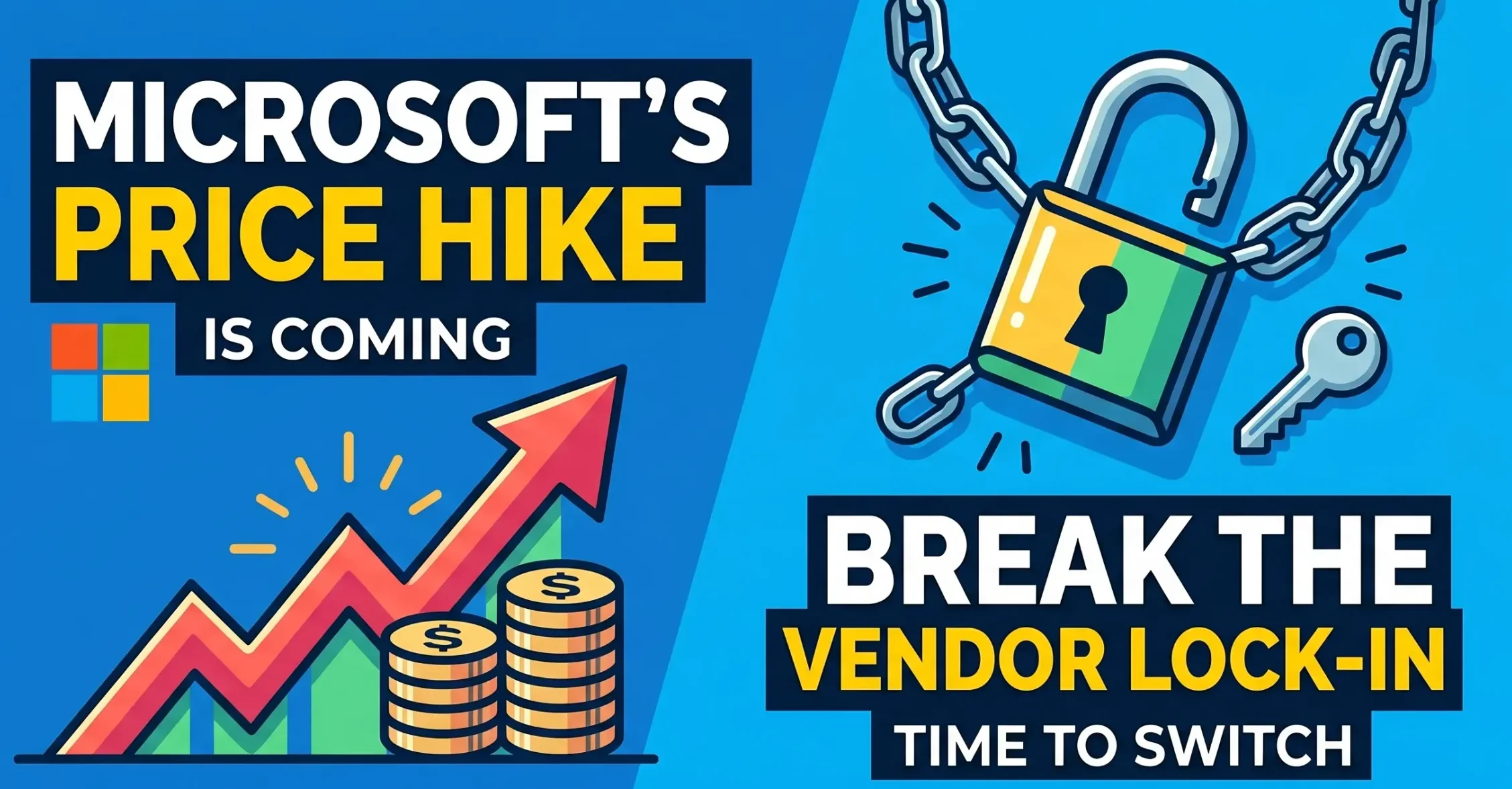 Microsoft's Price Hike Is Coming: Time to Break the Vendor Lock-In